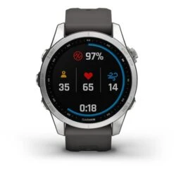 Garmin Fenix 7S Silver With Grey Strap -Nordis Camping Shop ga 010 02539 01 003