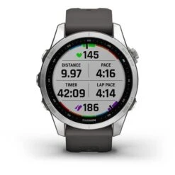 Garmin Fenix 7S Silver With Grey Strap -Nordis Camping Shop ga 010 02539 01 004