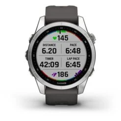 Garmin Fenix 7S Silver With Grey Strap -Nordis Camping Shop ga 010 02539 01 005