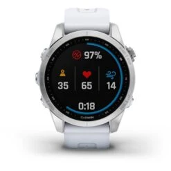 Garmin Fenix 7S Silver With White Strap -Nordis Camping Shop ga 010 02539 03 003