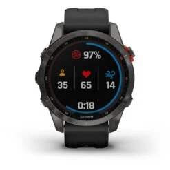 Garmin Fenix 7S Solar Grey With Black Strap -Nordis Camping Shop ga 010 02539 13 003