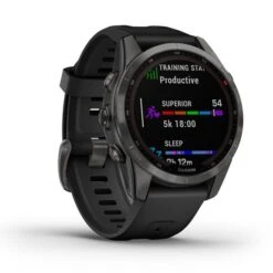 Garmin Fenix 7S Solar Grey With Black Strap -Nordis Camping Shop ga 010 02539 13 009