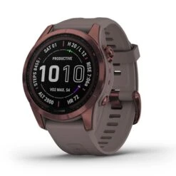 Garmin Fenix 7S Sapphire Solar Dark Bronze With Grey Strap
