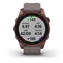Garmin Fenix 7S Sapphire Solar Dark Bronze With Grey Strap -Nordis Camping Shop ga 010 02539 29 006