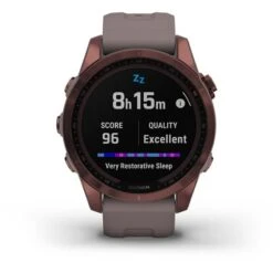 Garmin Fenix 7S Sapphire Solar Dark Bronze With Grey Strap -Nordis Camping Shop ga 010 02539 29 010