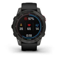 Garmin Fenix 7 Solar Black With Black Strap -Nordis Camping Shop ga 010 02540 11 003
