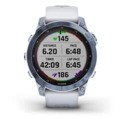 Garmin Fenix 7 Solar Sapphire Titanium Blue With White Strap 9 Garmin Fenix 7 Solar Sapphire Titanium Blue With White Strap -Nordis Camping Shop ga 010 02540 25 004