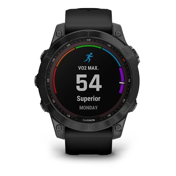 Garmin Fenix 7 Solar Sapphire Black Titanium With Black Strap 3 Garmin Fenix 7 Solar Sapphire Black Titanium With Black Strap - Image 3