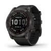 Garmin Fenix 7X Solar Sapphire Charcoal Titanium Grey With Black Strap