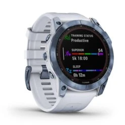 Garmin Fenix 7X Solar Sapphire Titanium Blue With White Strap 9 Garmin Fenix 7X Solar Sapphire Titanium Blue With White Strap -Nordis Camping Shop ga 010 02541 15 008