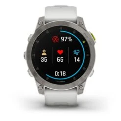 Garmin EPIX 2 Sapphire White Titanium With White Strap -Nordis Camping Shop ga 010 02582 21 003