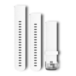 Garmin Silicone Strap For Vivoactive 3, Music, HR White Silver S/M