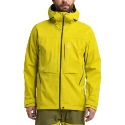 Haglöfs Touring GORE-TEX GORE-TEX INFINIUM™ Hooded Jacket Lemon Yellow -Nordis Camping Shop hg 605665 4t9 003