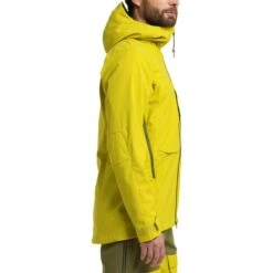 Haglöfs Touring GORE-TEX GORE-TEX INFINIUM™ Hooded Jacket Lemon Yellow -Nordis Camping Shop hg 605665 4t9 004