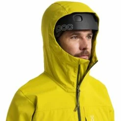 Haglöfs Touring GORE-TEX GORE-TEX INFINIUM™ Hooded Jacket Lemon Yellow -Nordis Camping Shop hg 605665 4t9 006