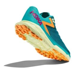 HOKA Zinal Shoes Green Turquoise Orange Fuchsia -Nordis Camping Shop hk 1119399 dlc 004