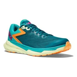HOKA Zinal Shoes Green Turquoise Orange Fuchsia -Nordis Camping Shop hk 1119399 dlc 006