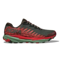 HOKA Torrent 3 Trail Running Shoes Dark Grey Red Dark Green -Nordis Camping Shop hk 1127914 tfs 003