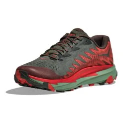 HOKA Torrent 3 Trail Running Shoes Dark Grey Red Dark Green -Nordis Camping Shop hk 1127914 tfs 006