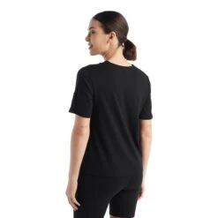 T-Shirt Icebreaker ZoneKnit Short Sleeve Black Women 7 T-Shirt Icebreaker ZoneKnit Short Sleeve Black Women -Nordis Camping Shop ib 0a59lj001 002