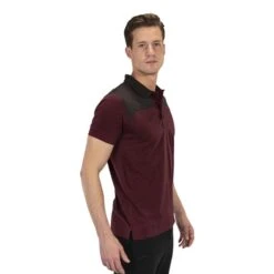 Joma Winner II Polo Maroon Black -Nordis Camping Shop jma 101282.672 005