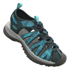 Keen Whisper Sandals Blue Green Grey Women