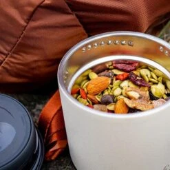 Klean Kanteen TKCanister 237 Ml Thermos Lunch Box White Black -Nordis Camping Shop kle 1009174 003