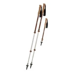 Komperdell Shockmaster Cork Powerlock Compact Poles Grey Brown (pair)