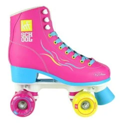 KRF PPH School Special Edition Quad Skates Pink Blue Yellow Kids