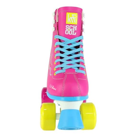 KRF PPH School Special Edition Quad Skates Pink Blue Yellow Kids 3 KRF PPH School Special Edition Quad Skates Pink Blue Yellow Kids - Image 3