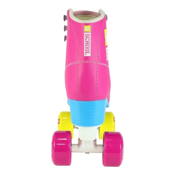 KRF PPH School Special Edition Quad Skates Pink Blue Yellow Kids 4 KRF PPH School Special Edition Quad Skates Pink Blue Yellow Kids - Image 4