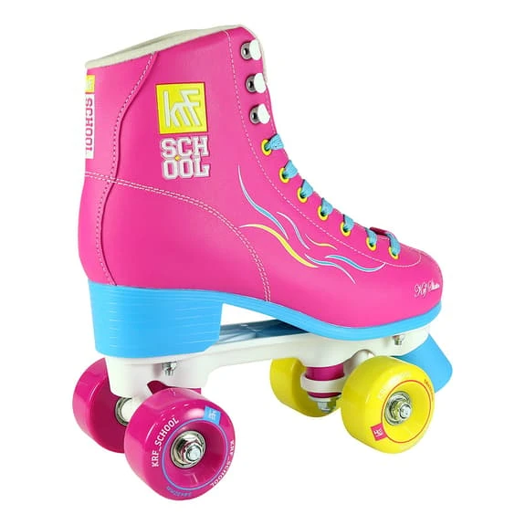 KRF PPH School Special Edition Quad Skates Pink Blue Yellow Kids 6 KRF PPH School Special Edition Quad Skates Pink Blue Yellow Kids - Image 6