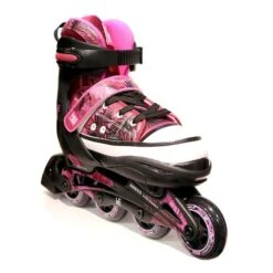 KRF Adjustable Jungle Inline Skates Pink Kids 9 KRF Adjustable Jungle Inline Skates Pink Kids -Nordis Camping Shop krf 0017448 004