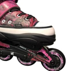 KRF Adjustable Jungle Inline Skates Pink Kids 10 KRF Adjustable Jungle Inline Skates Pink Kids -Nordis Camping Shop krf 0017448 005