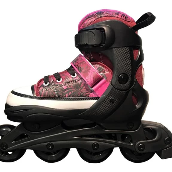 KRF Adjustable Jungle Inline Skates Pink Kids 6 KRF Adjustable Jungle Inline Skates Pink Kids - Image 6
