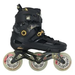 KRF FRS Angel 3x100 Wheels Next Inline Skates Black Gold