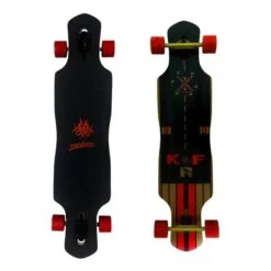 Longboard KRF Planex Black Red Brown