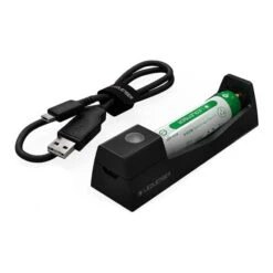 Led Lenser Charging Station + Battery 14500 Li-Ion Black