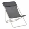 Lafuma Mobilier Maxi Transat + Batyline Duo Folding Chair Grey Dark Grey