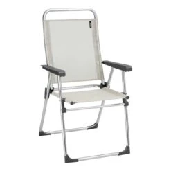 Lafuma Mobilier Alu Victoria Batyline Folding Chair Light Beige