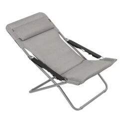 Lafuma Mobilier Transabed Be Comfort Folding Chair Light Grey