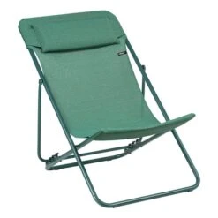 Lafuma Mobilier Maxi Transat + Batyline Duo Folding Chair Turquoise
