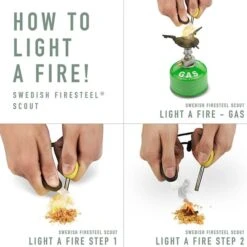 Light My Fire Swedish FireSteel BIO Scout 2in1 Lighter Brown -Nordis Camping Shop lmf 2111101210 002