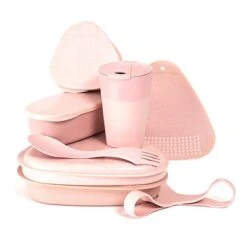 Light My Fire MealKit BIO Camping Dishware 8pcs Pink