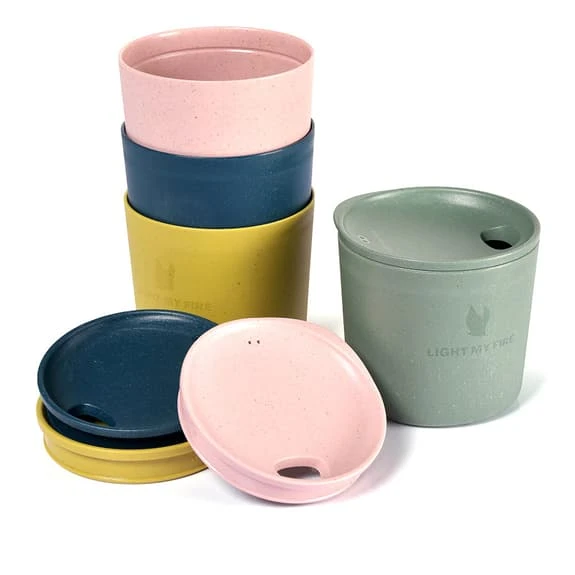 Light My Fire MyCup'n Lid Short Set Of Cups Multicolour (4 Pack) 1 Light My Fire MyCup'n Lid Short Set Of Cups Multicolour (4 Pack)