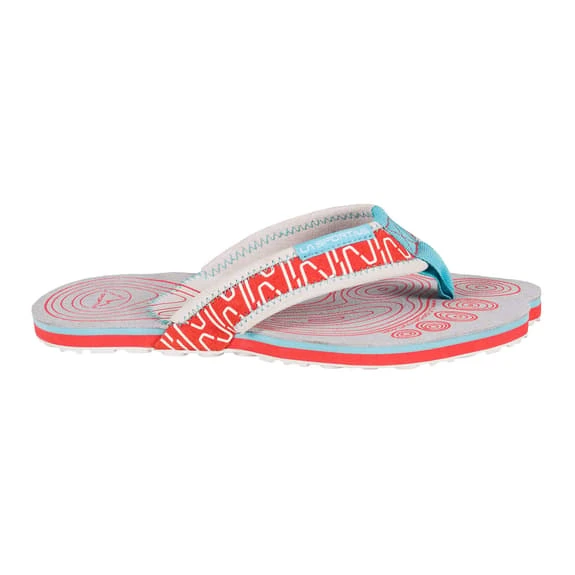 La Sportiva Swing Flip Flops Red Blue White Women 1 La Sportiva Swing Flip Flops Red Blue White Women