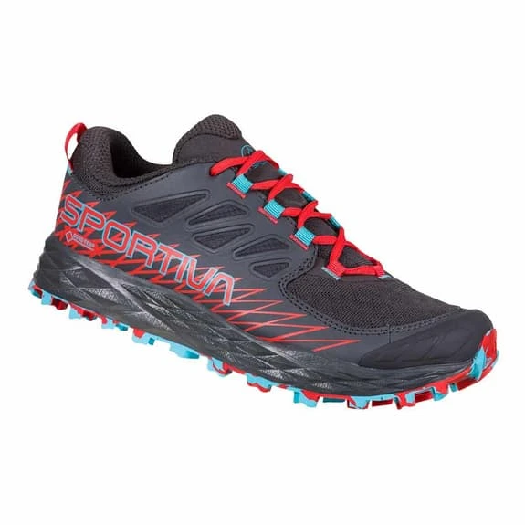 La Sportiva Lycan GORE-TEX Shoes Black Red Light Blue Women 1 La Sportiva Lycan GORE-TEX Shoes Black Red Light Blue Women