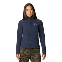Mountain Hardwear Keele Ascent Full Zip Hoodie Navy Blue Women