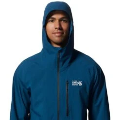 Mountain Hardwear Stretch Ozonic Jacket Blue Black -Nordis Camping Shop mh 1985741 418 004