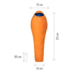 Millet Baikal 750 Regular 10C Sleeping Bag Orange -Nordis Camping Shop mlt mic1133 9646 004